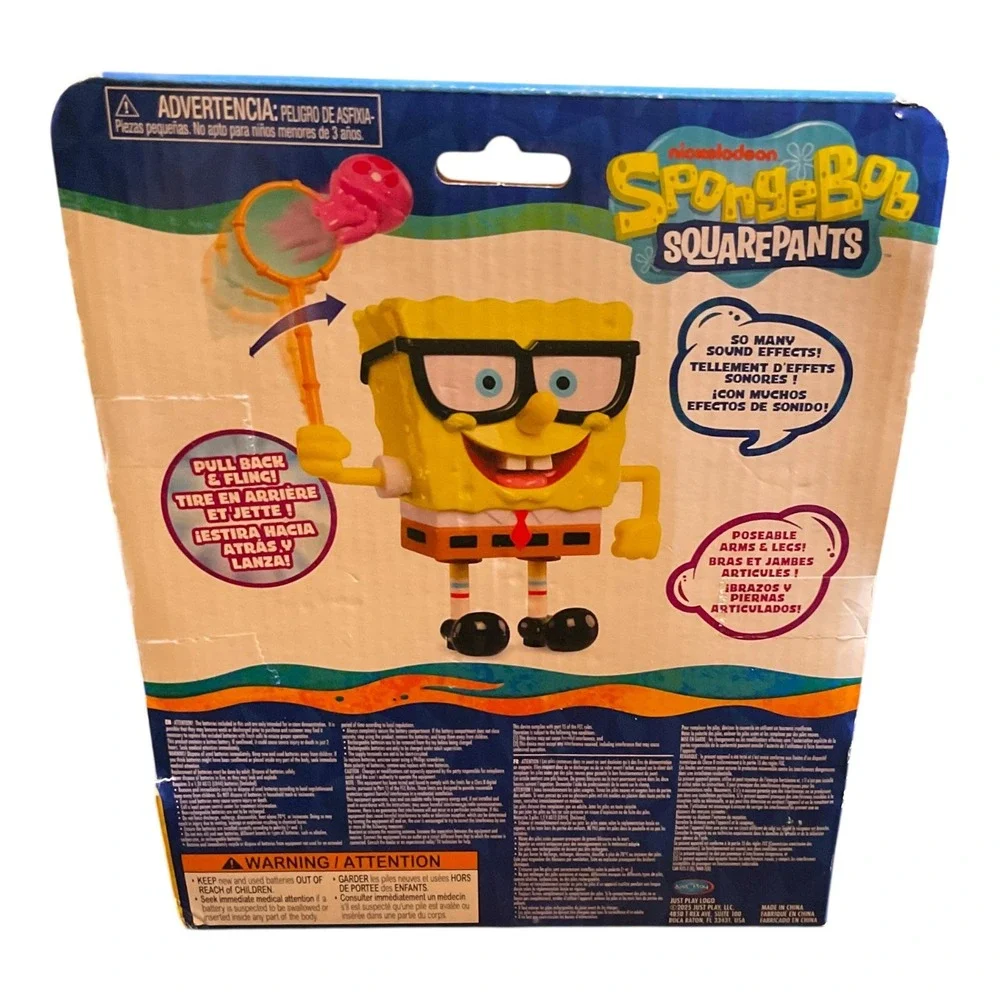 Nickelodeon Jellyfishing SpongeBob SquarePants Action Figure Sound Effects Toy